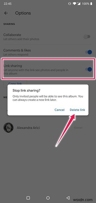 Googleフォトでリンク共有をオフにする方法【スマホ・PC対応】