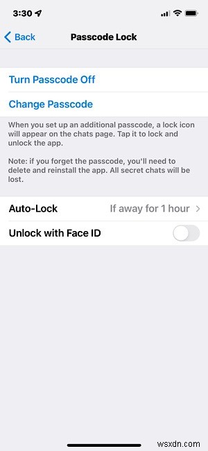 Telegramでパスコードロックを設定する方法(Android/iPhone/PC対応)