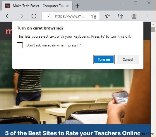 キャレットブラウジングとは？Chrome・Edge・Firefoxで有効にする方法