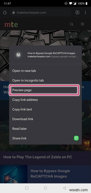Google Chromeでリンクをプレビューする方法【Android・PC対応】