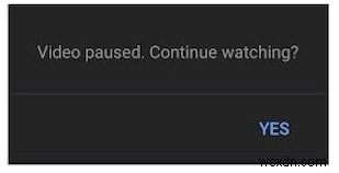 YouTubeの「動画が一時停止されました。視聴を続けますか?」ポップアップを無効にする方法
