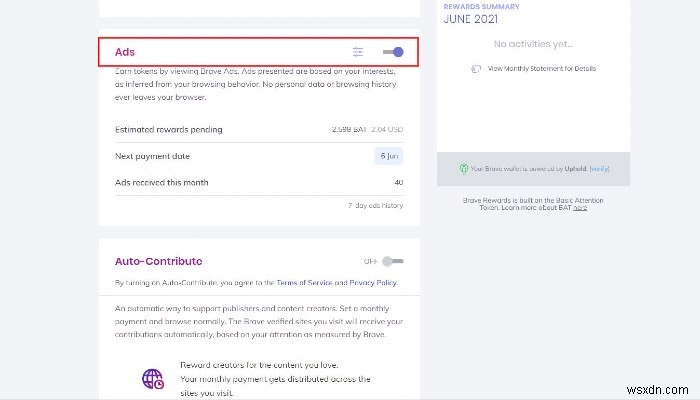 BraveブラウザでWeb閲覧するだけで暗号通貨「BAT」を無料で稼ぐ方法