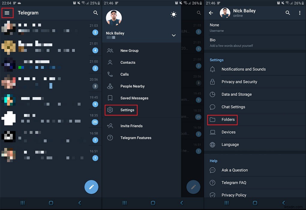 Telegramでチャットフォルダを作成して会話を整理する方法