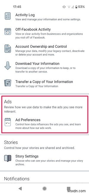 FacebookとInstagramで最近見た広告の履歴を確認する方法