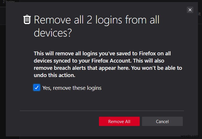 Firefoxで保存したパスワードをエクスポート・削除する方法