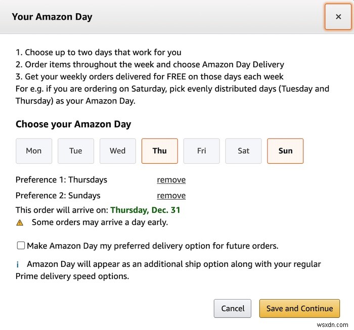 Amazonデーとは?週の注文を指定日にまとめて受け取る便利な配達サービスの使い方
