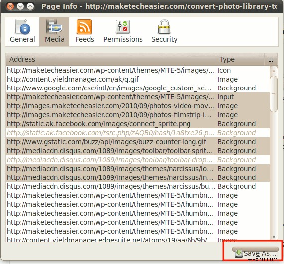 FirefoxでWebページ上のすべての画像を簡単に保存する3つの方法