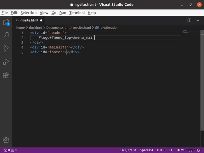 Emmetを使ってHTMLファイルを爆速で作成する方法【VS Code対応】