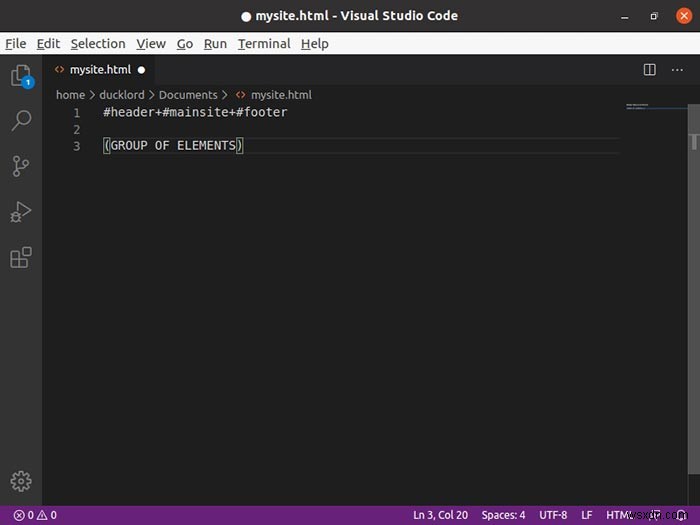 Emmetを使ってHTMLファイルを爆速で作成する方法【VS Code対応】
