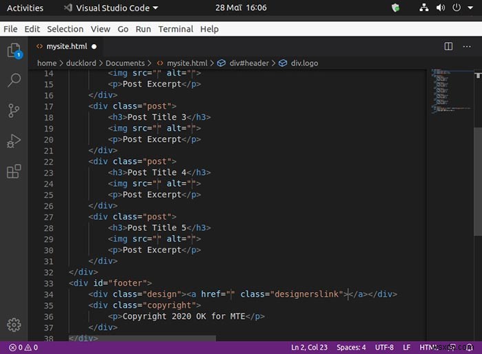 Emmetを使ってHTMLファイルを爆速で作成する方法【VS Code対応】