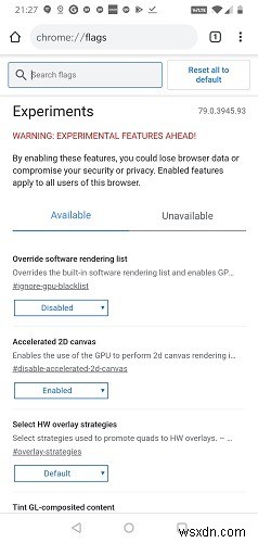 Android版Chromeでメニューバーを画面下部に移動する方法