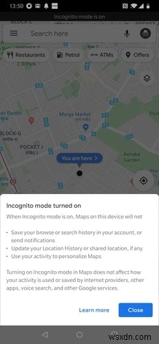 Googleマップをシークレットモードで使う方法｜履歴を残さず地図を利用する手順