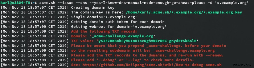 Let s Encryptで無料のワイルドカードSSL証明書を取得する方法|acme.shを使った手順を徹底解説
