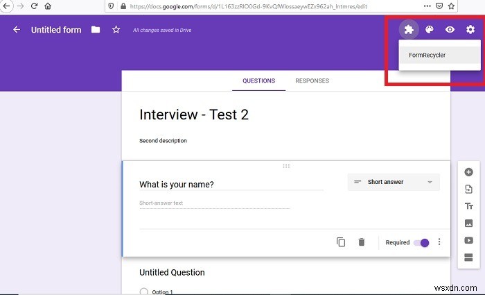 FormRecyclerでGoogleフォームの質問を再利用・結合する方法