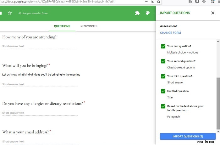 FormRecyclerでGoogleフォームの質問を再利用・結合する方法