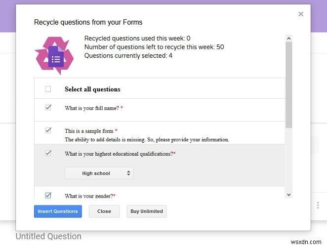 FormRecyclerでGoogleフォームの質問を再利用・結合する方法