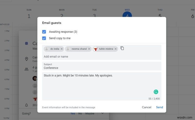 Googleカレンダーで遅刻を伝える方法!同僚への通知機能を徹底解説