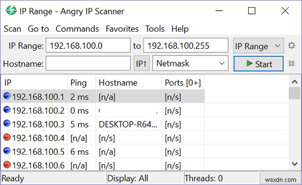 Wi-Fiネットワークに接続中のデバイスをスキャンして確認する方法