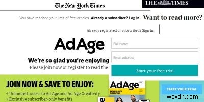 主要ニュースサイトのペイウォールを回避する4つの実用的な方法