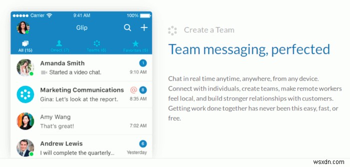 Glip：チームの働き方を変える、完全無料のチームコラボレーションアプリ