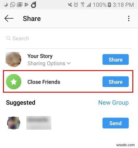 Instagramストーリーを親しい友達だけに共有する方法|Close Friends機能の使い方