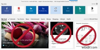 Microsoft Edgeのスタートページ・新しいタブのニュース記事を非表示にする方法