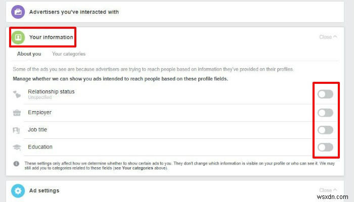 Facebookであなたの個人情報を保有している広告主を確認し、広告設定を見直す方法