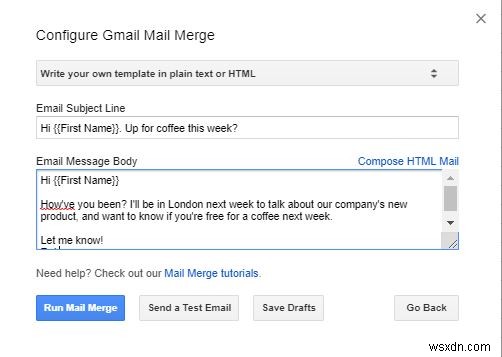 Gmailでメールマージを使って一括メールを送信する方法