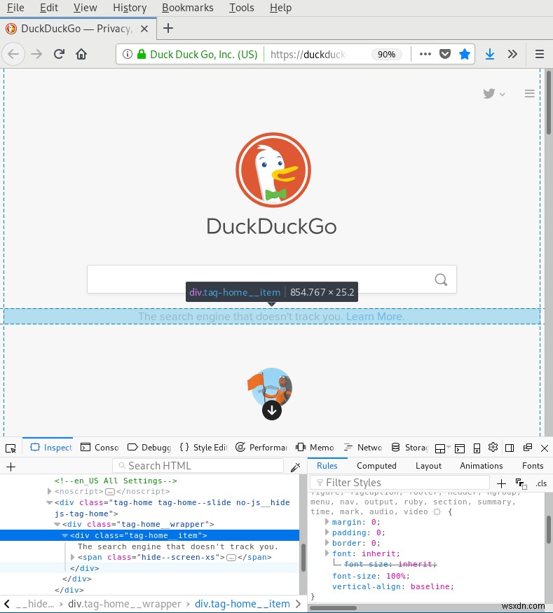 Firefoxの「要素を調査」ツールでWebサイトの仕組みを調べる方法