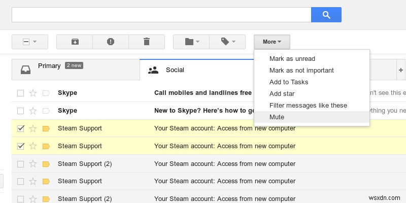 Gmailでメールスレッドをミュート・ミュート解除する方法【受信箱をすっきり整理】