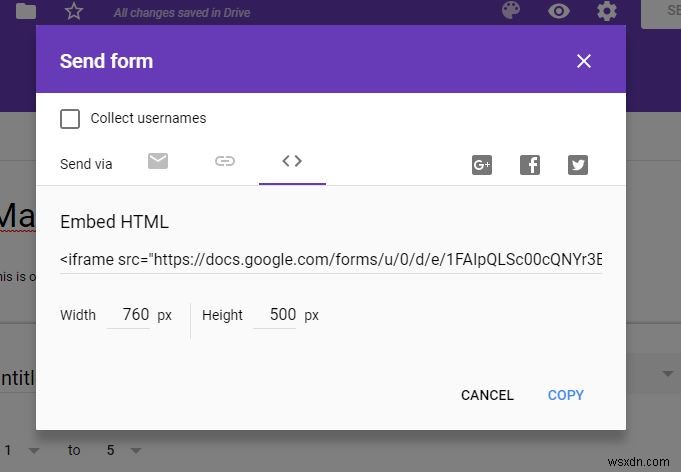 プラグイン不要!Googleフォームを簡単に作成してWordPressに埋め込む方法