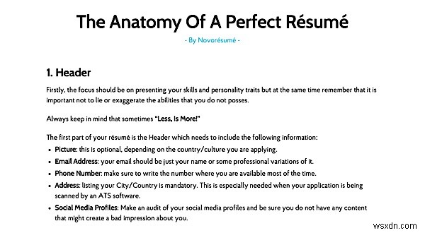 Novorésumé(ノボレジュメ)で簡単に履歴書を作成する方法