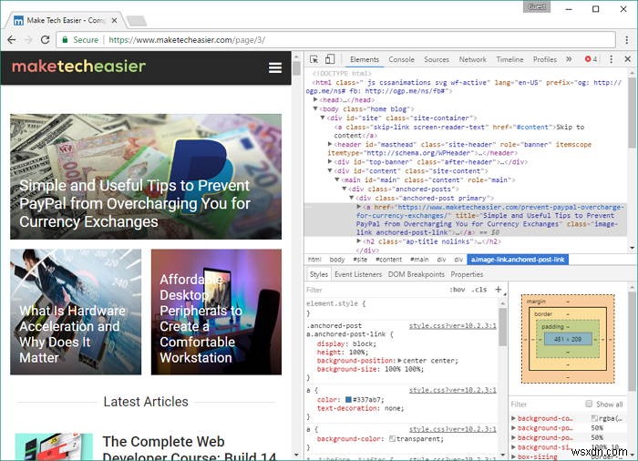 Google Chromeの「検証」ツールでウェブサイトを診断・デバッグする方法