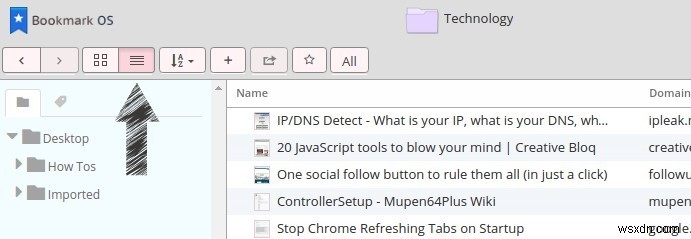 Bookmark OSレビュー:ファイルマネージャー感覚で使えるブックマーク管理ツール