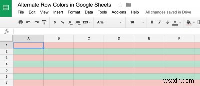 Googleスプレッドシートで行の色を交互に変える方法【条件付き書式で簡単設定】