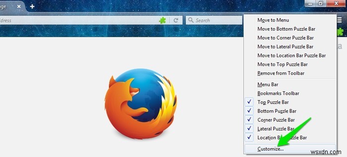 Firefoxのアイコンバーを簡単に復元!「Puzzle Bars」アドオンの使い方