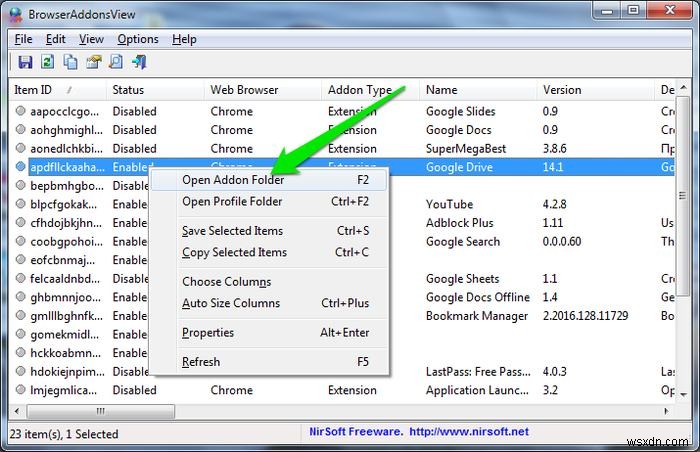 BrowserAddonsView:複数ブラウザの拡張機能を一括管理できる無料ツール