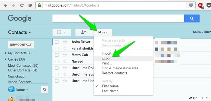 Googleの連絡先を印刷可能なリストに素早く簡単に変換する方法