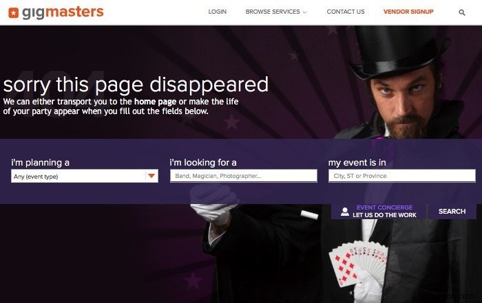 楽しくてクリエイティブなWordPress 404ページデザインのアイデアと実例集