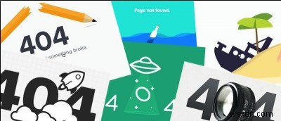 楽しくてクリエイティブなWordPress 404ページデザインのアイデアと実例集
