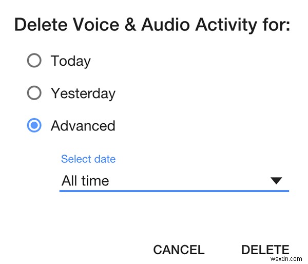 Google Nowに話しかけた音声コマンドの履歴をすべて削除する方法
