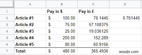 Googleスプレッドシートで通貨を自動変換する方法|GOOGLEFINANCE関数の使い方を徹底解説