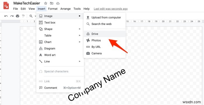 Googleドキュメントで透かし（ウォーターマーク）を作成・挿入する方法
