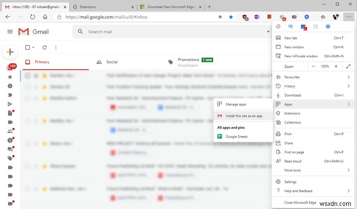 Gmailをデスクトップアプリ化する方法【Chrome・Edge・Mac対応】