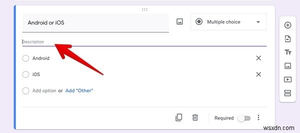 Googleフォームの質問に説明文を追加する方法【PC・スマホ対応】
