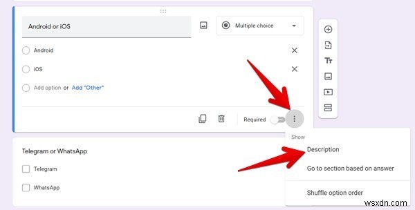 Googleフォームの質問に説明文を追加する方法【PC・スマホ対応】