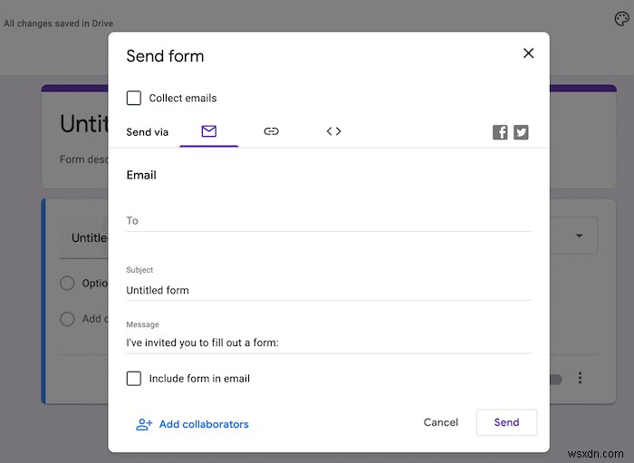 Googleフォームのアンケートをメールに埋め込んで送信する方法
