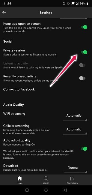 Spotifyのリスニングアクティビティを非表示にする簡単な設定方法