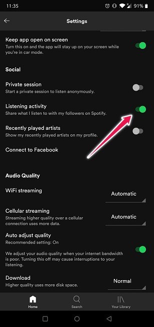 Spotifyのリスニングアクティビティを非表示にする簡単な設定方法