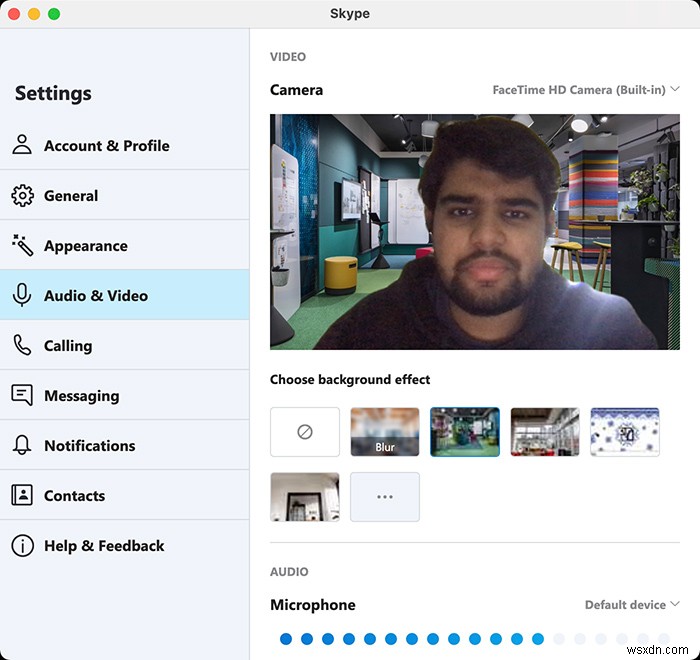 Skypeでカスタム背景（仮想背景）を設定する方法【通話前・通話中どちらにも対応】